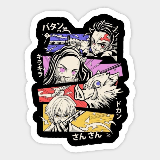 Demon slayer Sticker by CH - B